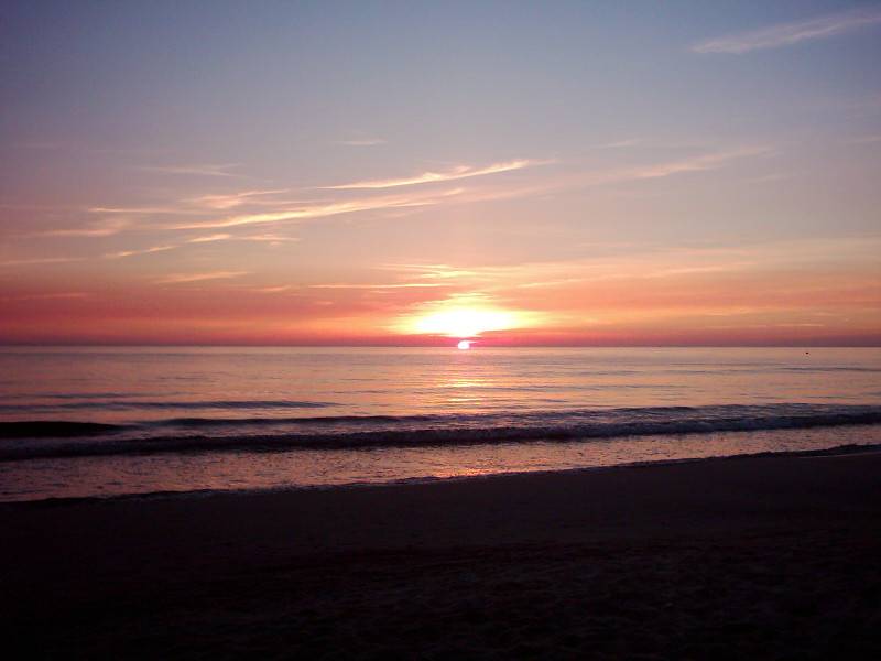 Ferienwohnung Ahlbeck - Ostsee bei Sonnenuntergang